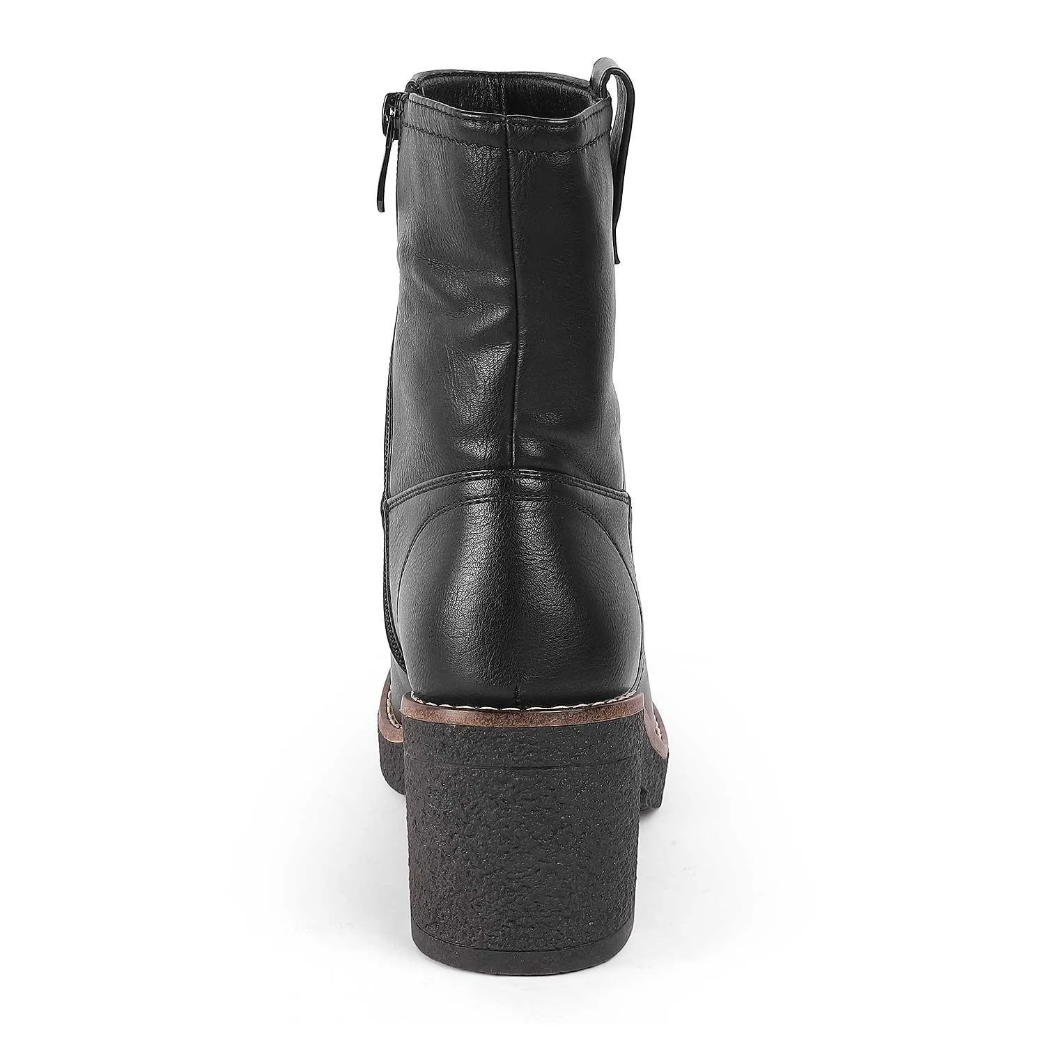 Tresmode Gallen Black Women's Ankle-length Boots