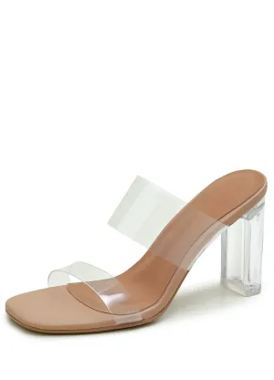 USS Shoes Nerza Women's Transparent High Heels Sandals