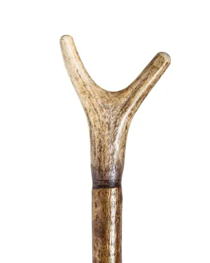 V-Shaped Handle Antler Thumbstick