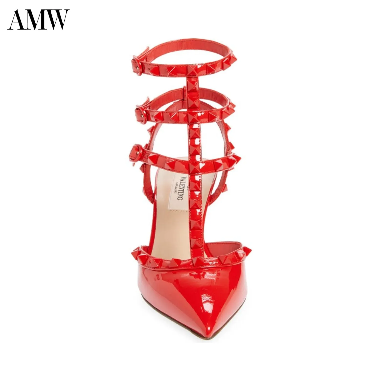 VALENTINO Rockstud Ankle-Strap Sandals