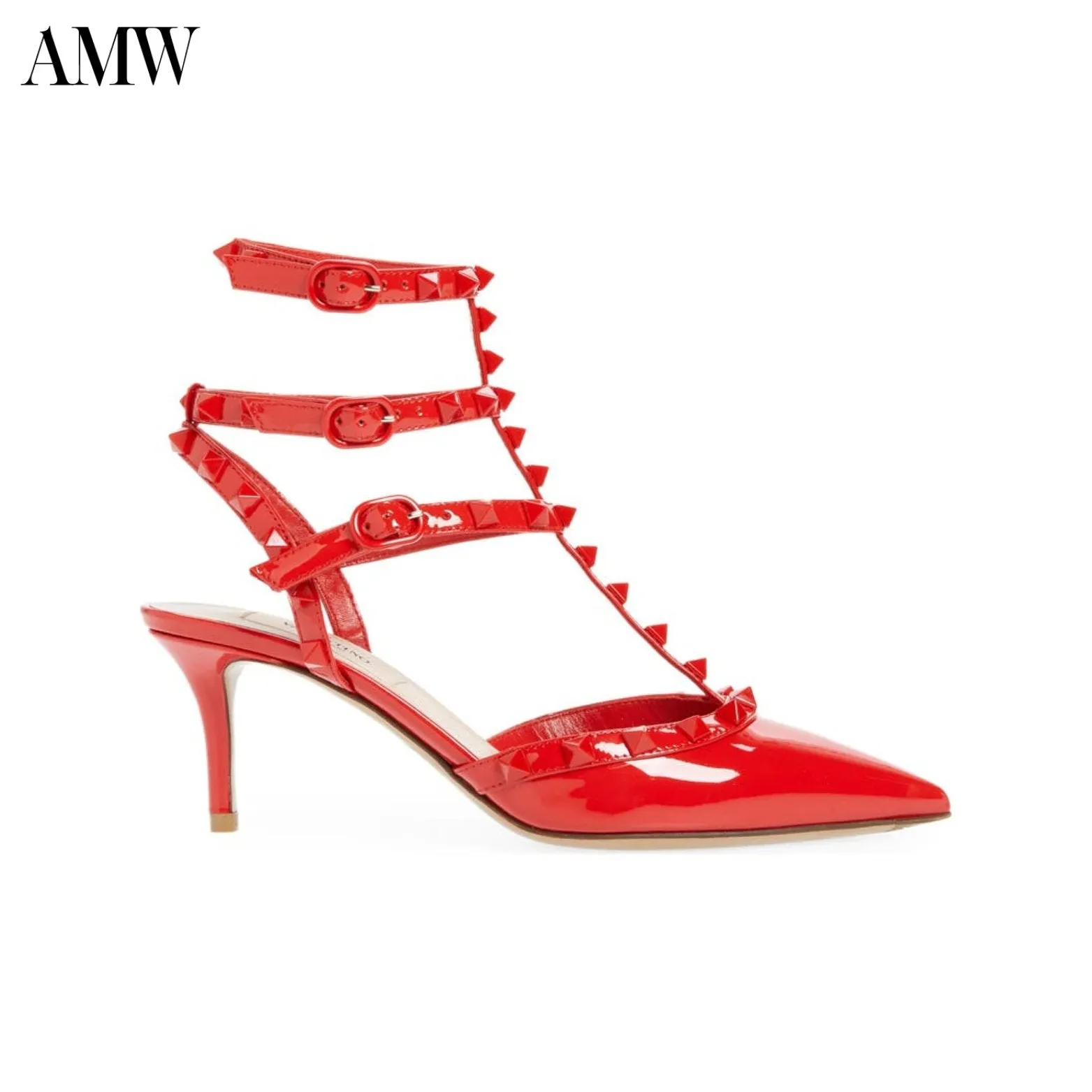 VALENTINO Rockstud Ankle-Strap Sandals