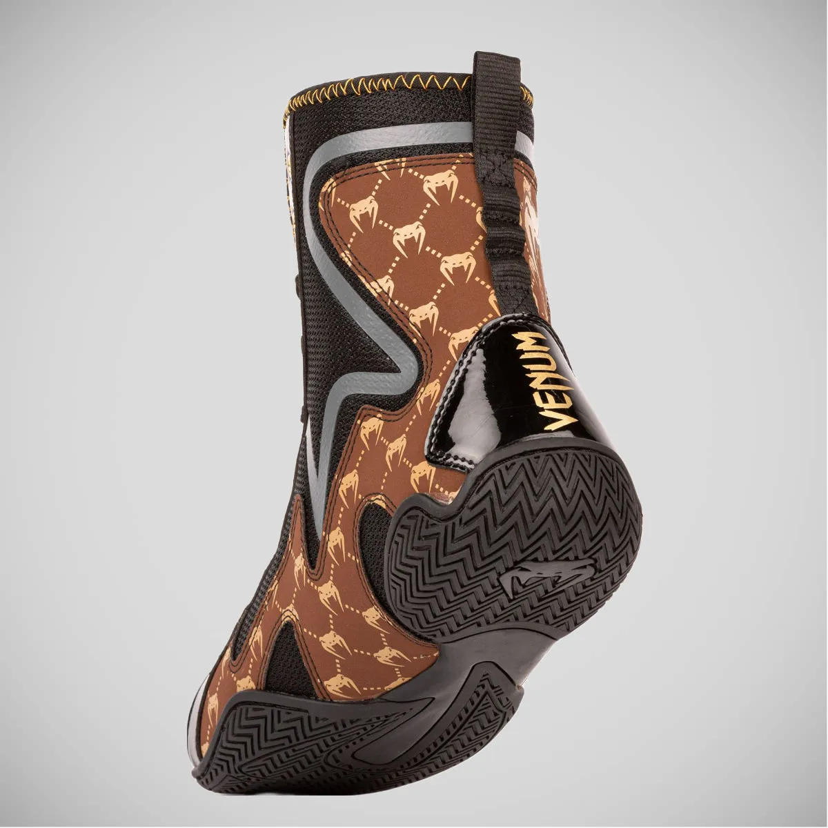 Venum Elite Evo Boxing Shoes Black/Brown