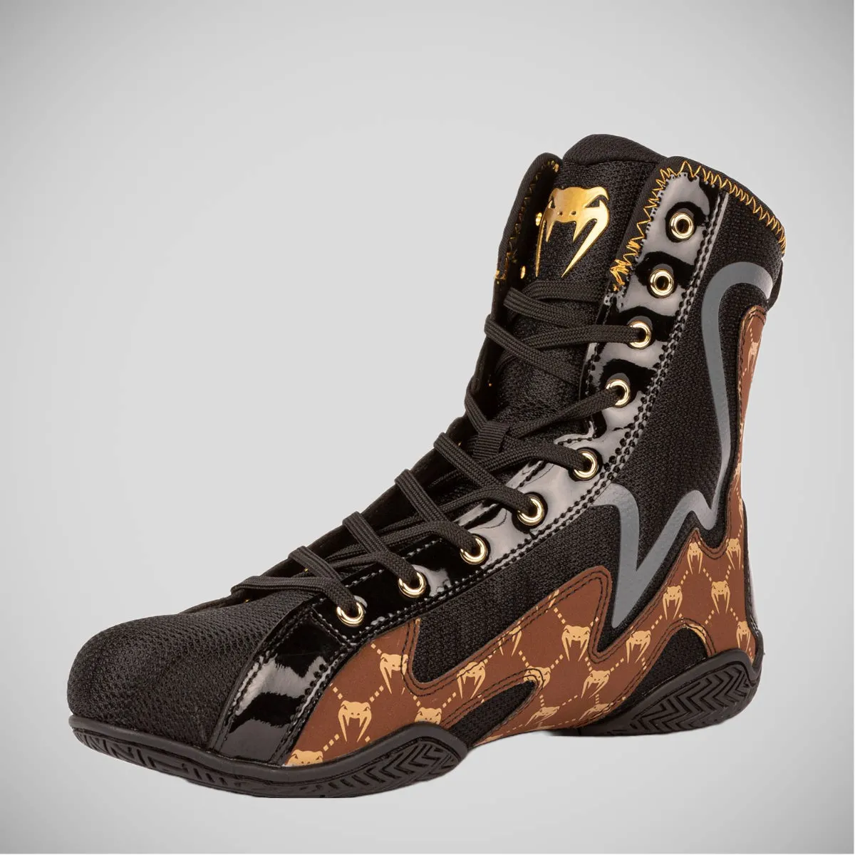 Venum Elite Evo Boxing Shoes Black/Brown