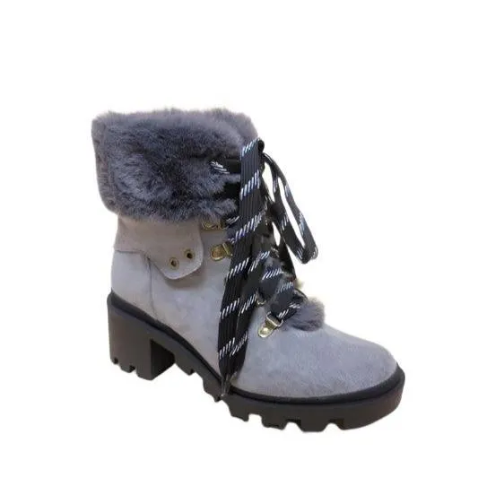 Vini-Fur Combat Boots Womens