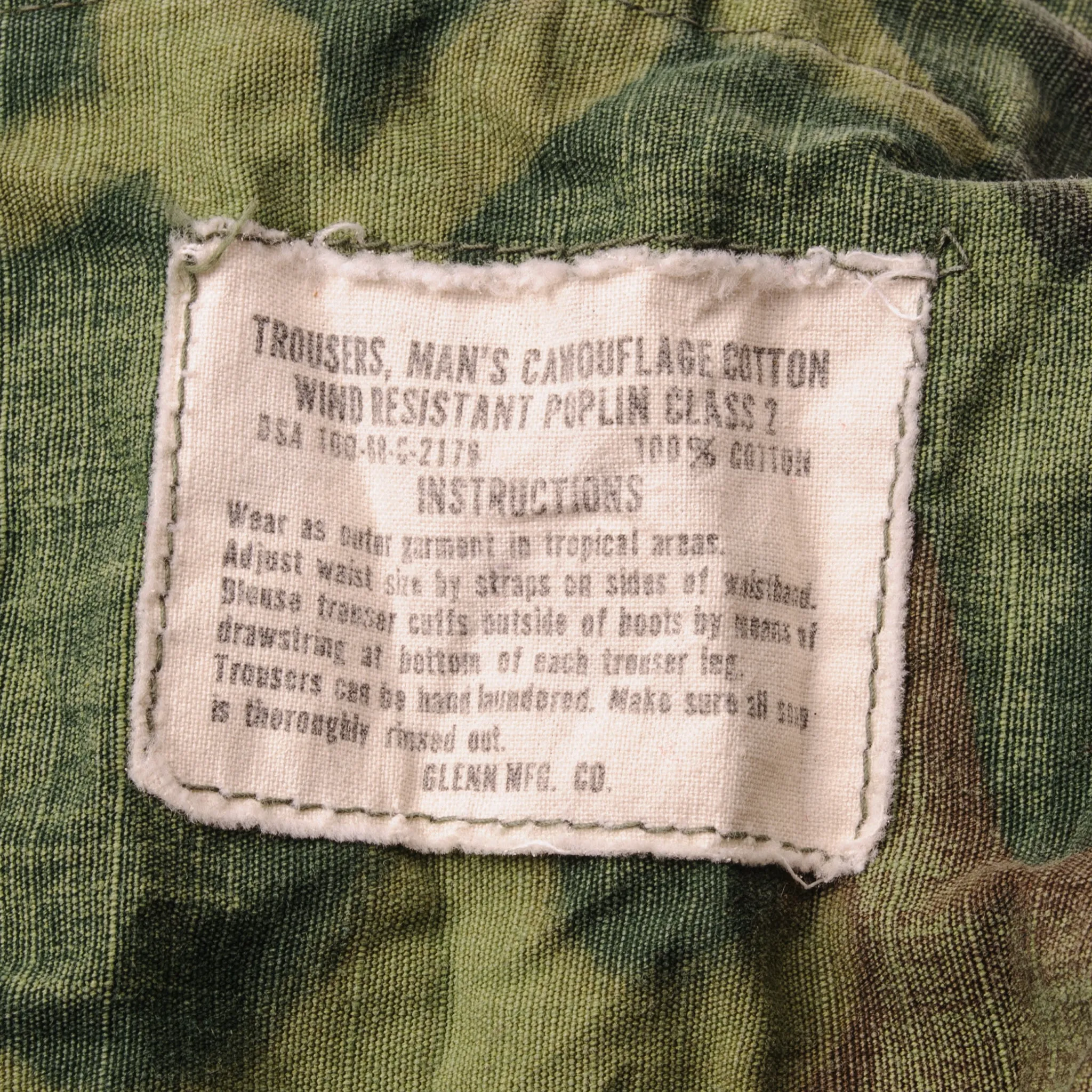 VINTAGE US ARMY TROPICAL COMBAT TROUSERS 6TH PATTERN ERDL RIP STOP PANTS 1968 SIZE LARGE REG W36 L31