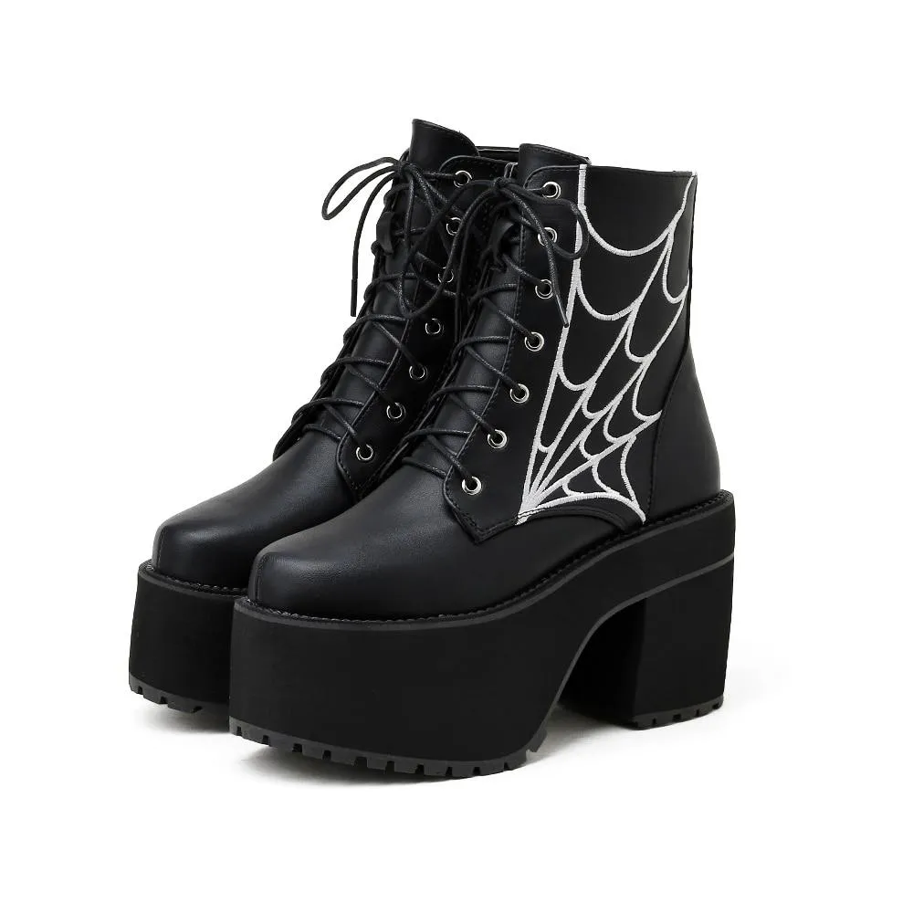 Web Ankle Boots