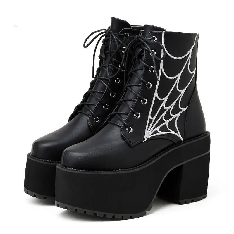 Web Ankle Boots