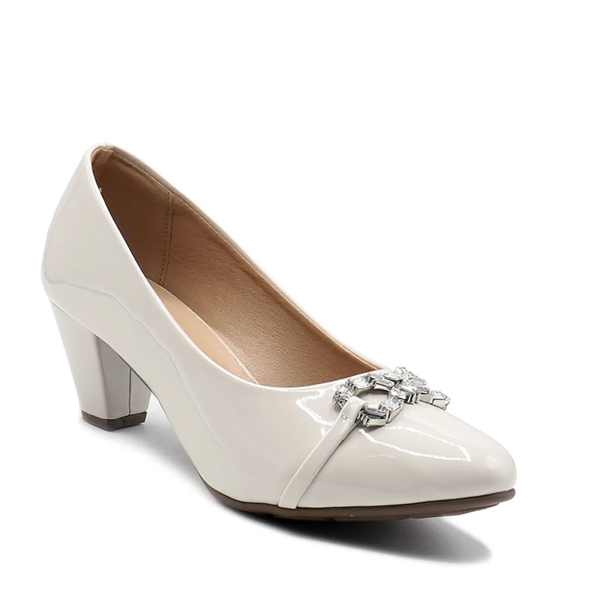 White Formal Court Shoes 085465