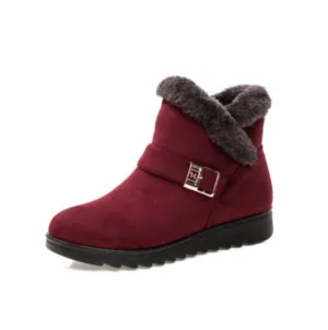 Winter women's warm cotton boots