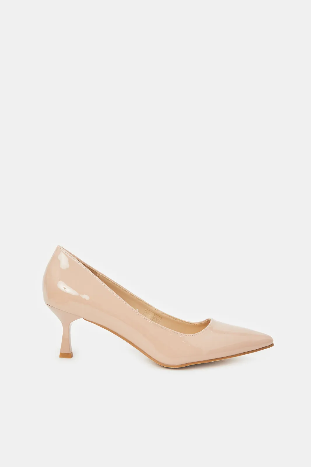 Women Pink Patent Court Shoe