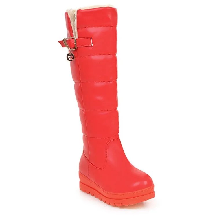 Womens' Platform Heels Knee High Snow Boots