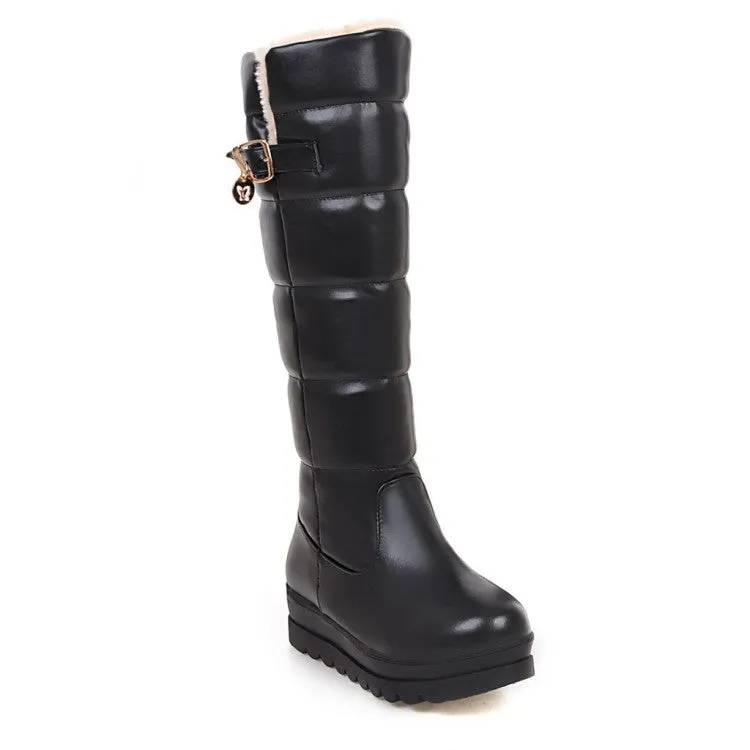 Womens' Platform Heels Knee High Snow Boots