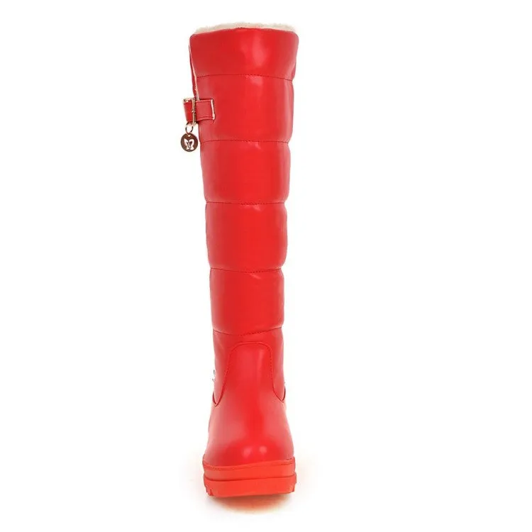 Womens' Platform Heels Knee High Snow Boots