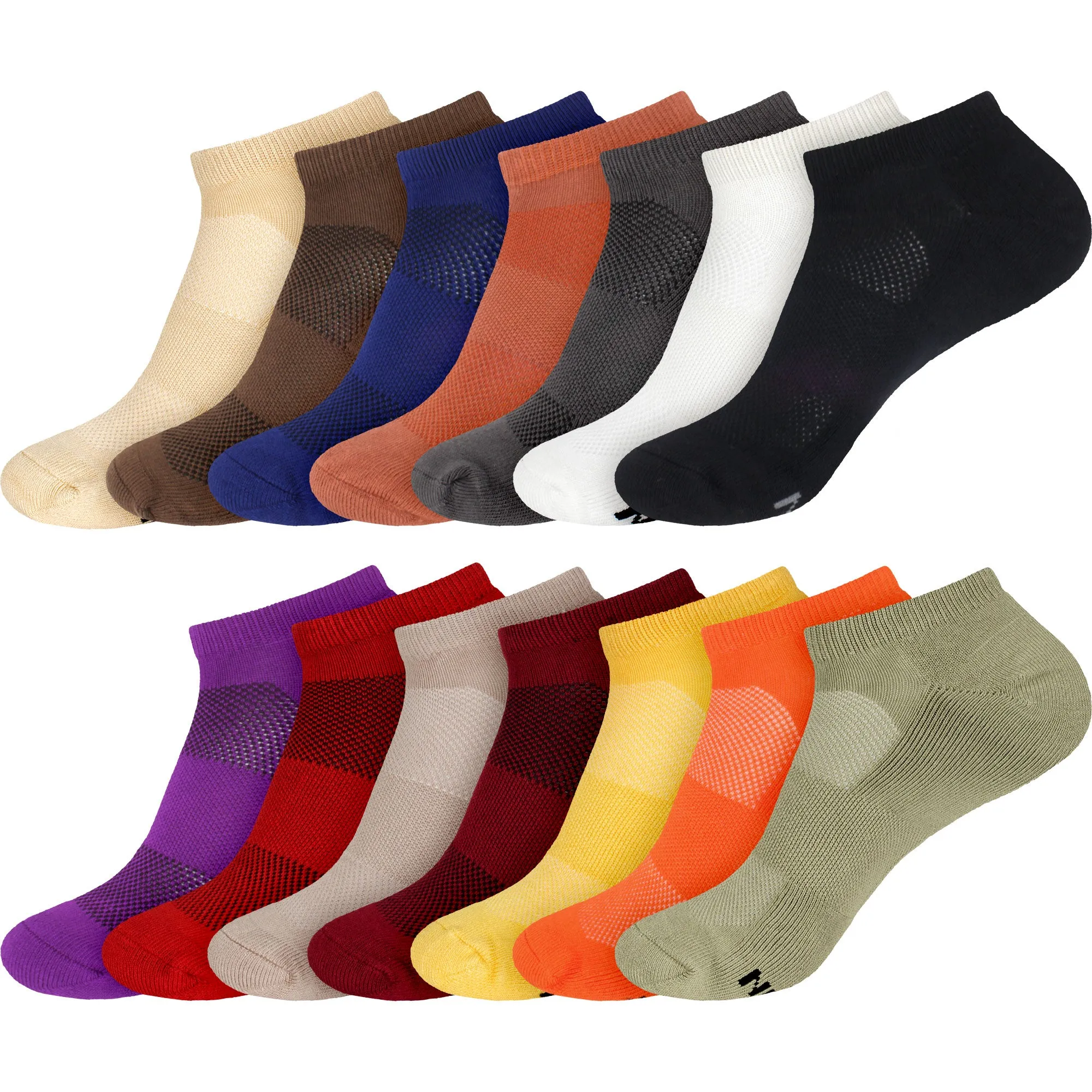 Women's Rayon from Bamboo Fiber Sports Superior Wicking Athletic Ankle Socks