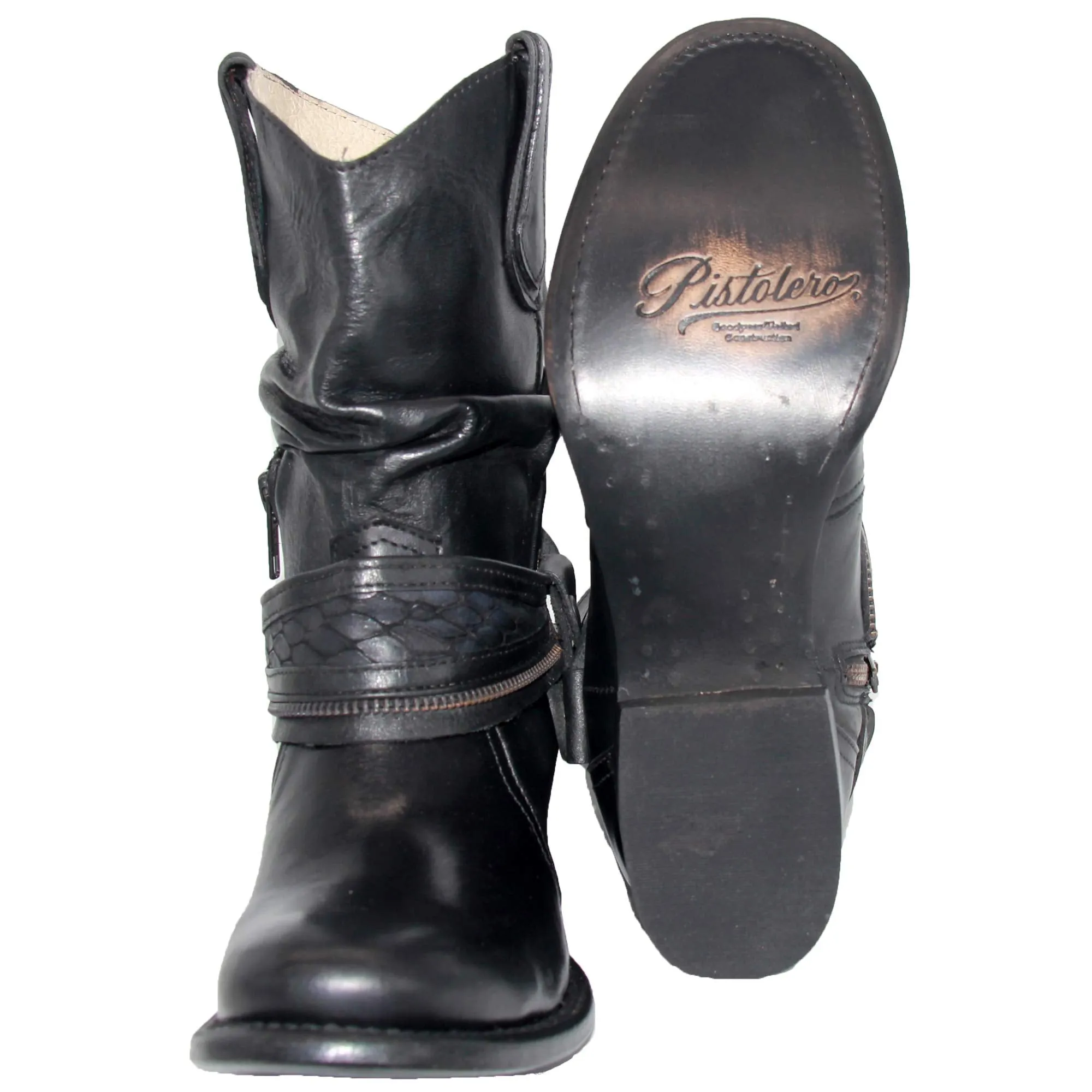 Womens Western Cowboy Cowgirl Leather Boot