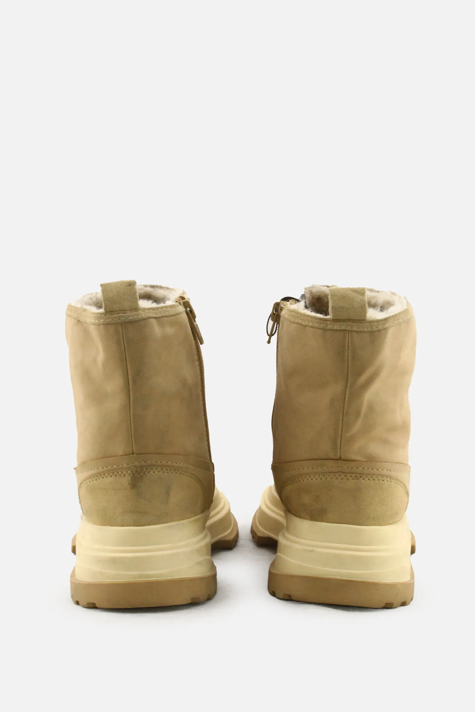 Zara Zipper Snow Boots | Suede