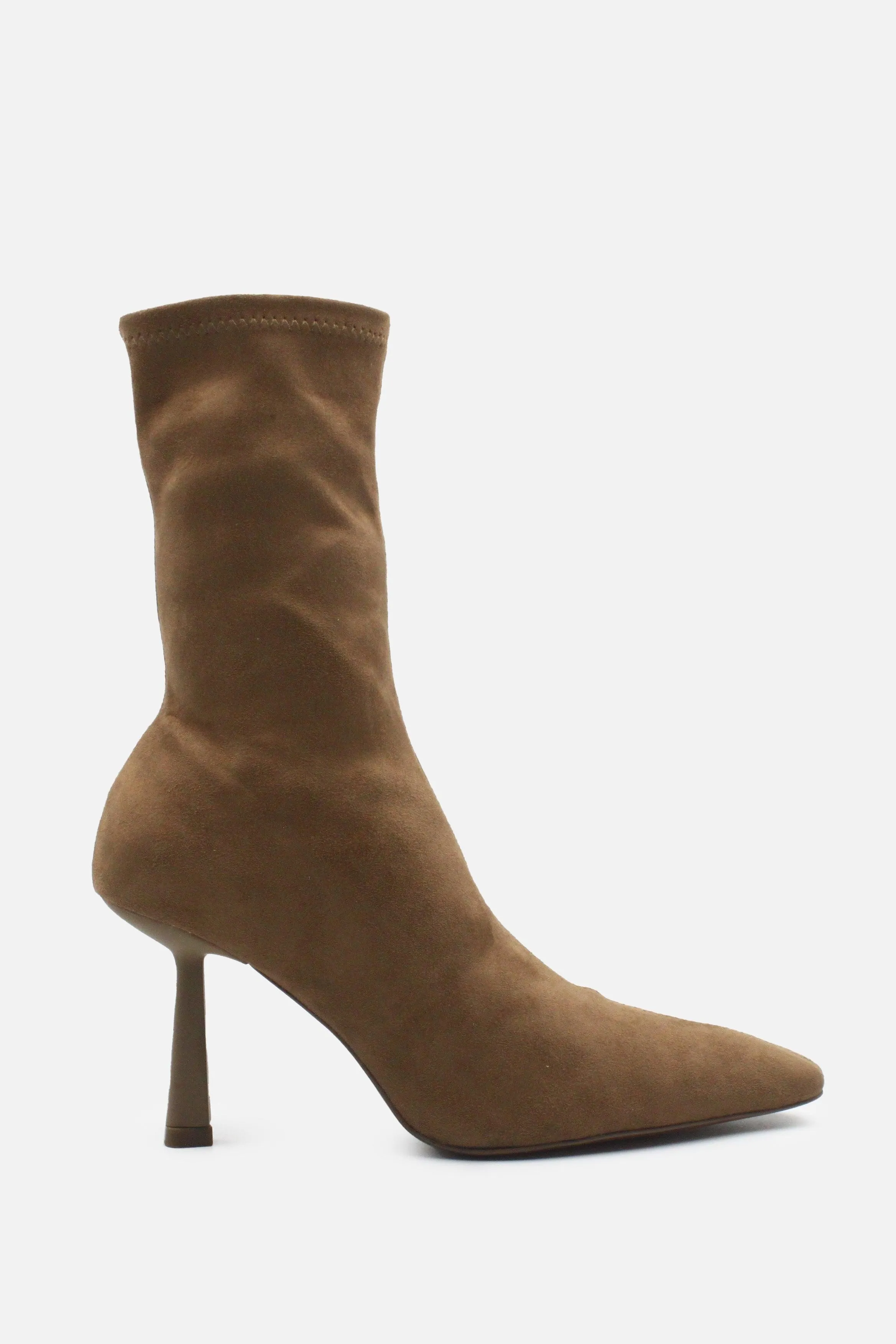 Zara Zipper Stilettos Heels Ankle Boots | Suede